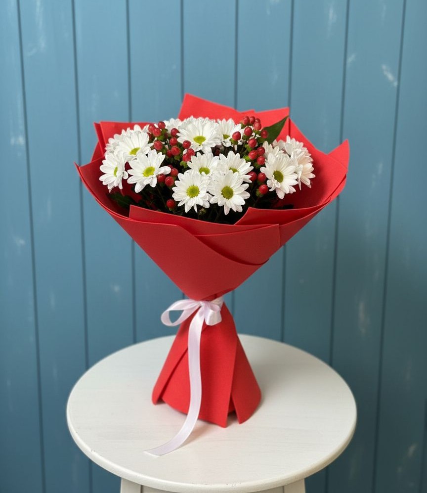 Букет цветов из: Хризантемы в Бутиково