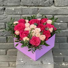 Цветочная композиция из Розы в коробке в Бутиково