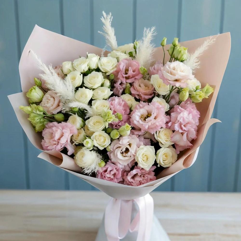 Букет цветов из: Альстромерии и Розы в Бутиково