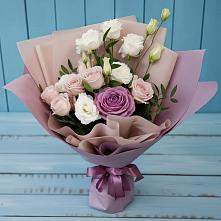 Букет цветов из:  Розы и Лизиантусы в Бутиково