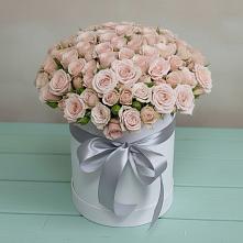 Цветочная композиция из Розы в шляпной коробке в Бутиково