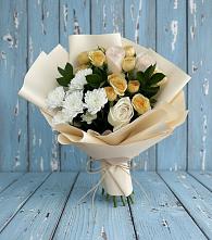Букет цветов из:  Розы и Хризантемы в Бутиково