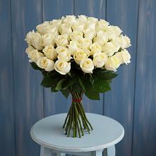 Букет 51 Белая роза Эдлесс Лав в Бутиково