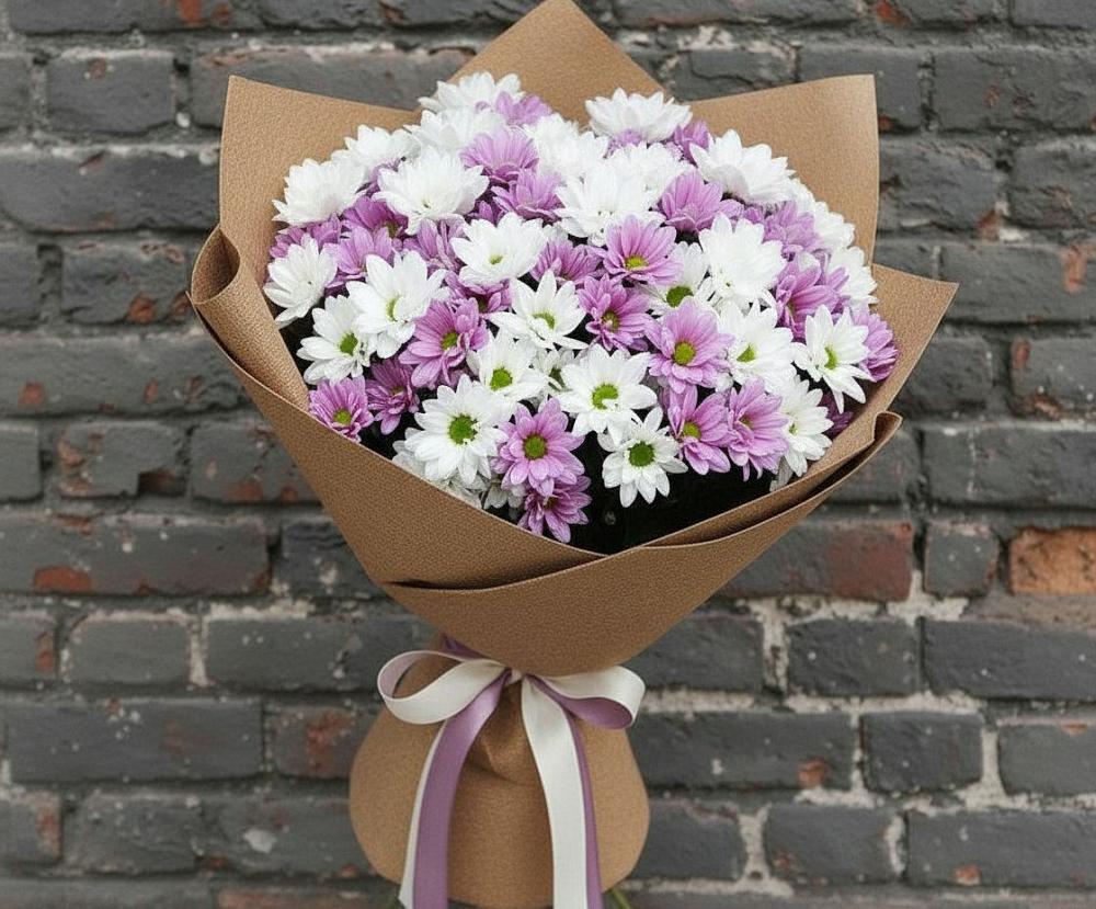 Букет цветов из: Хризантемы в Бутиково