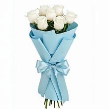 Букет 7 белых роз Проуд в Бутиково