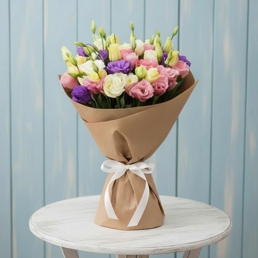 Букет цветов из: Лизиантусы в Бутиково