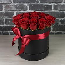 Цветочная композиция из Розы в шляпной коробке в Бутиково