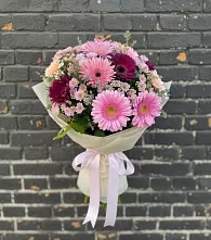 Букет цветов из:  Герберы и Хризантемы в Бутиково