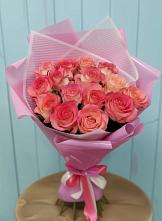 Букет 15 Розовых роз Равель #REPLACE_PRED# Бутиково