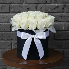 Цветочная композиция из Розы в шляпной коробке в Бутиково